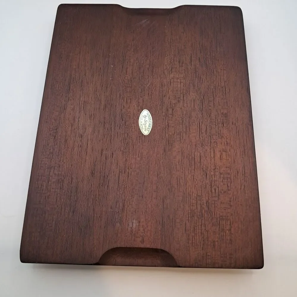 3 VTG MCM Woodcrest Styson Japan Teak & Cork Trivets Retro Kitchen Entertaining
